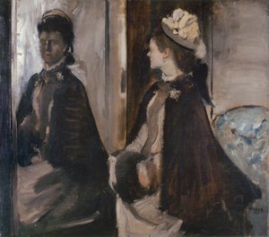 La señora Jeantaud en el espejo de Edgar Degas